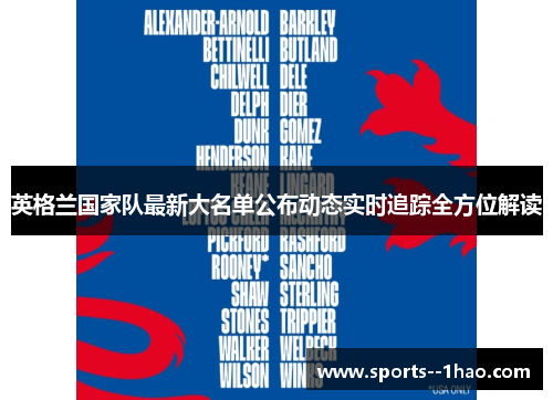 英格兰国家队最新大名单公布动态实时追踪全方位解读